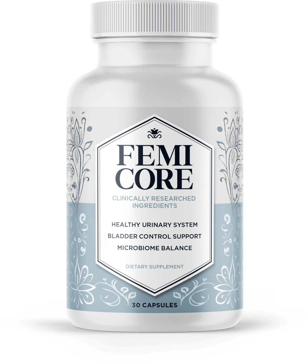 FemiCore bladder-support supplement bottle